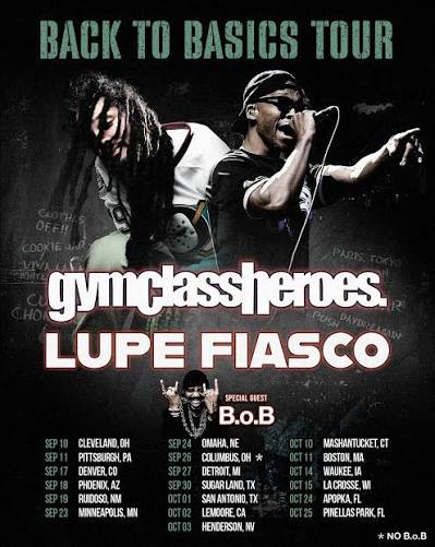 Gym Class Heroes tour poster — 2026
